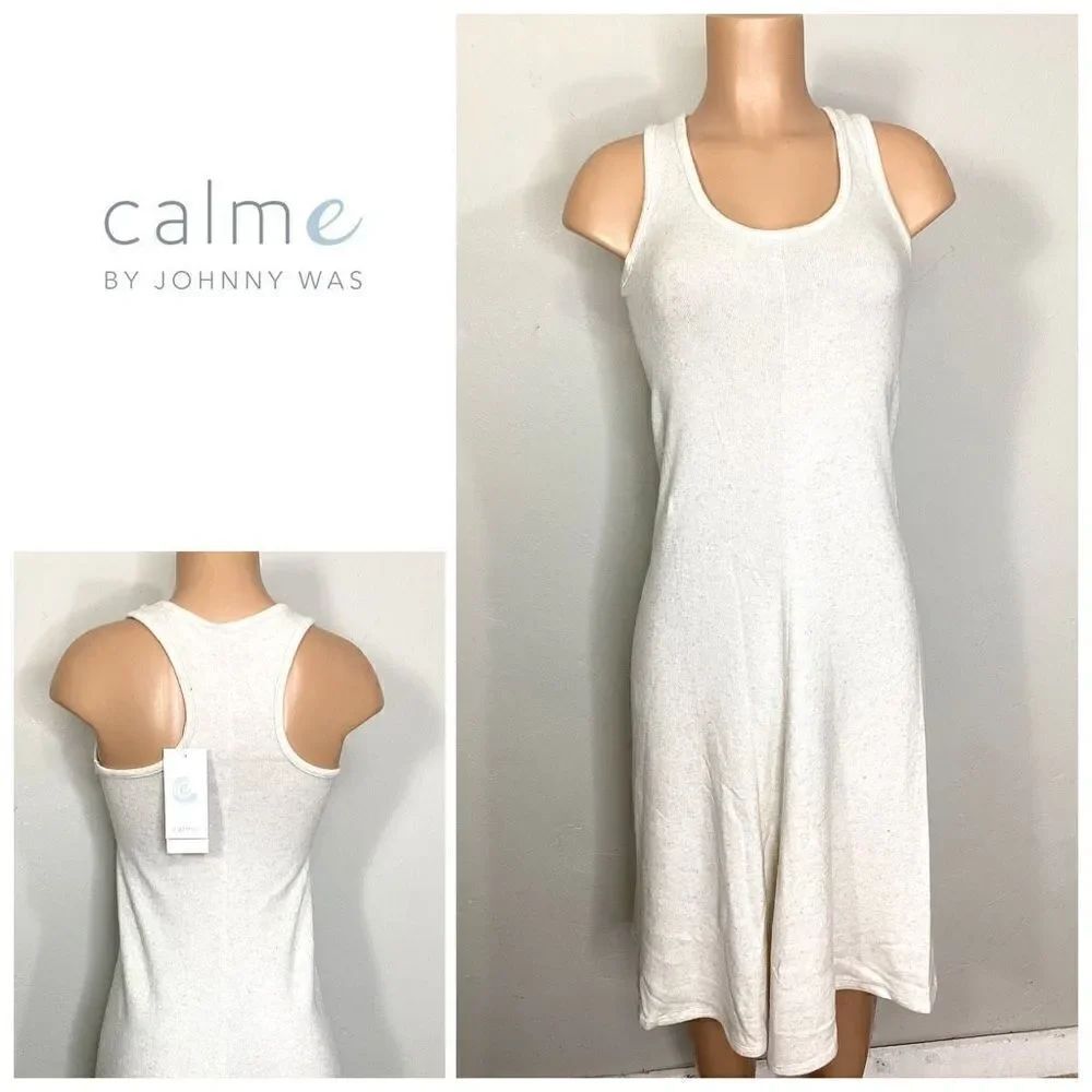 New. Calme by Johnny Was cozy racerback dress. Small. Retails $148